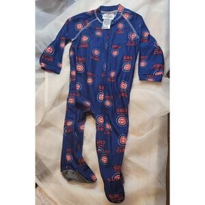 MLB Chicago Cubs Footie PJS 18 SIZE 18 MO Raglan Toddler Genuine Merch Baseball